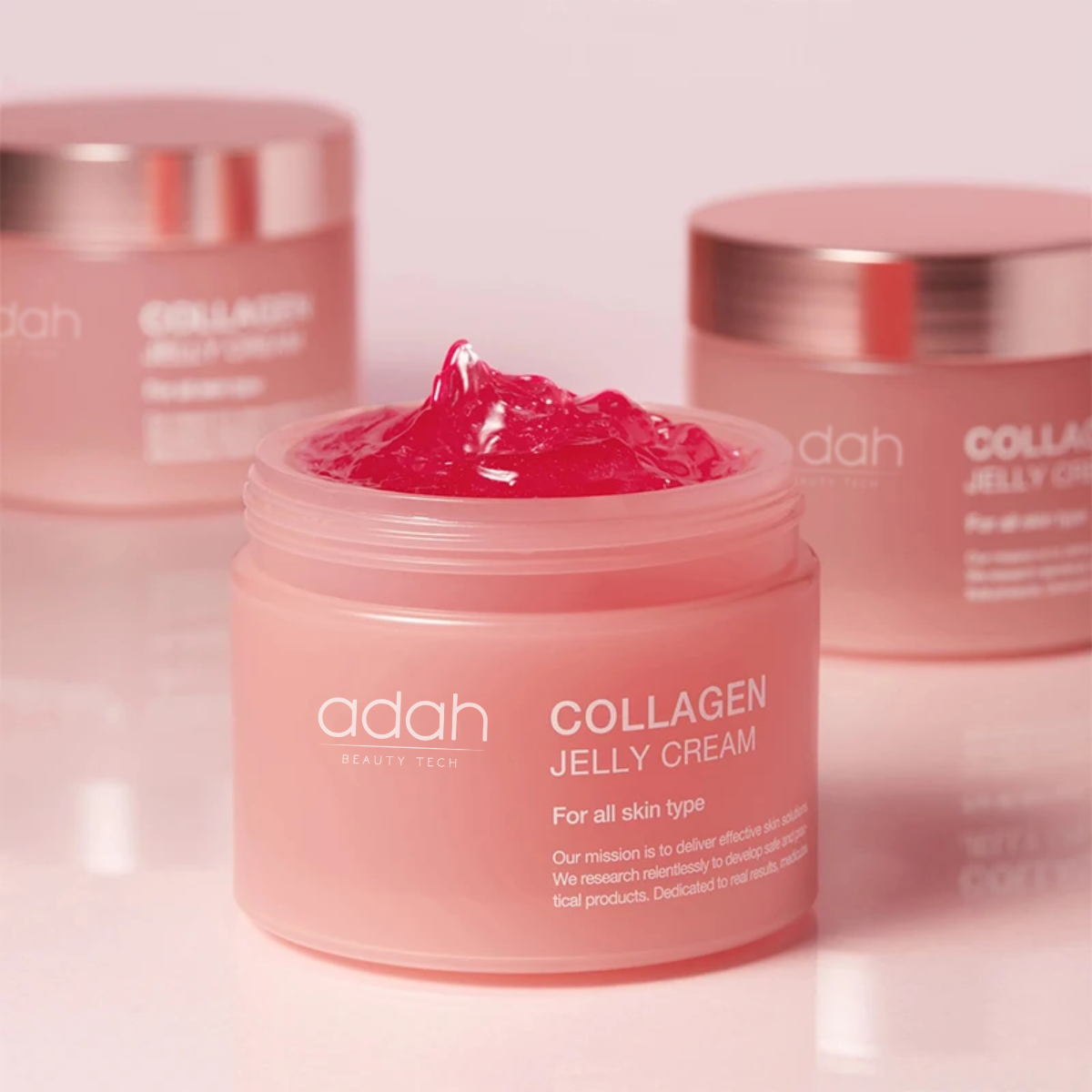 ADAH JELLY • COLLAGEN JELLY CREAM • Niacinamida + Colágeno Hidrolisado • 110ml