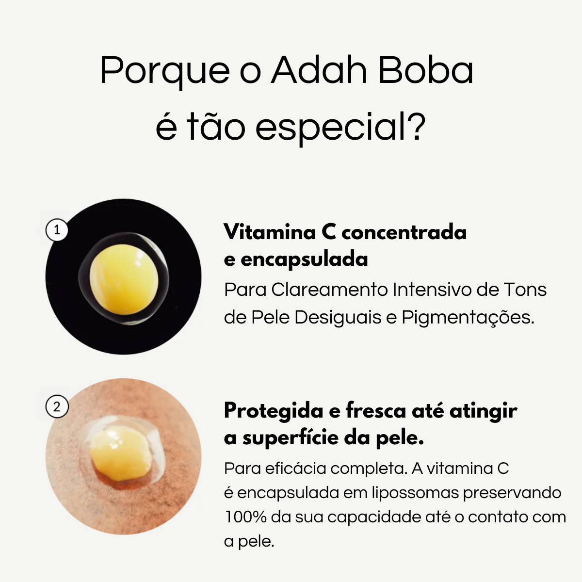 ADAH BOBA • DEEP VITA C CAPSULE CREAM • 1º Creme Facial Encapsulado